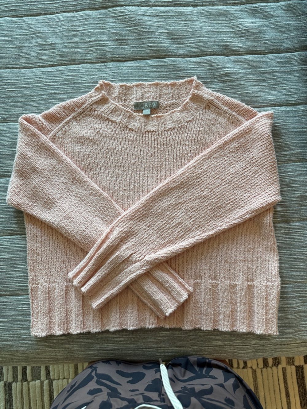 J. Crew Pale Pink Crewneck Sweater XS